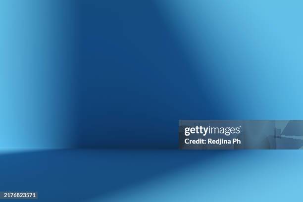 minimalistic blue gradient abstract background - arte minimalista fotografías e imágenes de stock