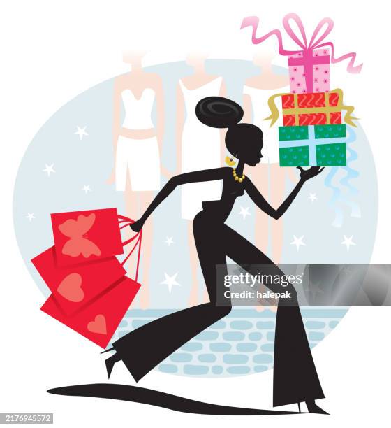 shopping - consumer packaging stock illustrations