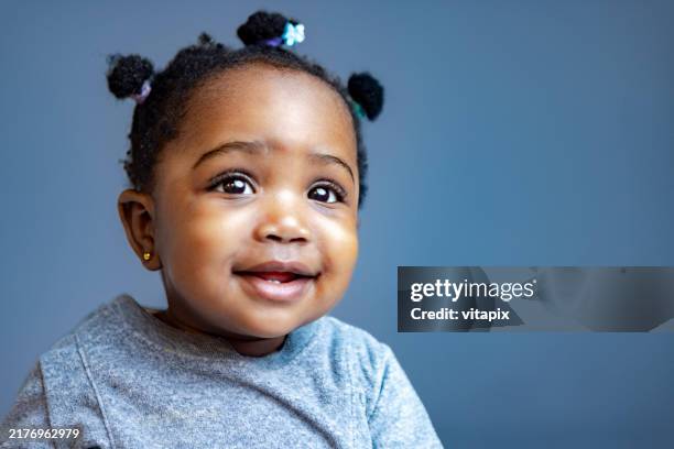 portrait of a little girl - cute baby girl stock pictures, royalty-free photos & images