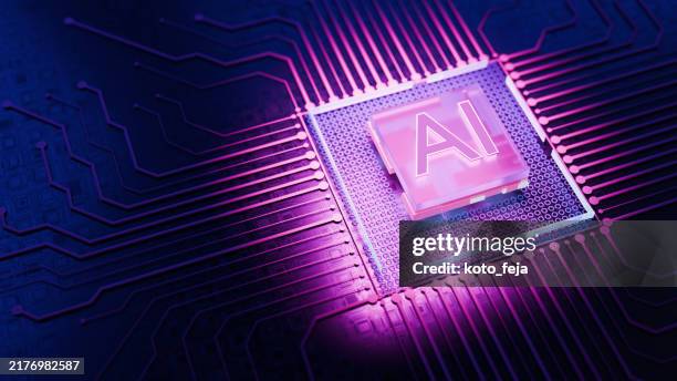 artificial intelligence big data unit - blue chip stock pictures, royalty-free photos & images