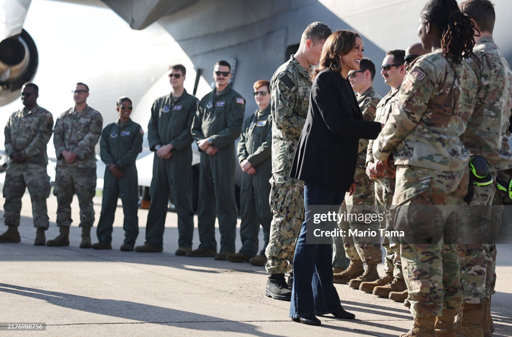 Vice President Harris Tours Areas Hard-Hit By Hurricane Helene In The Carolinas