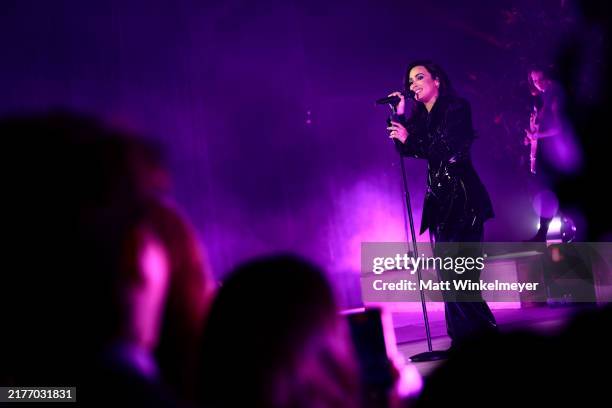 Demi Lovato performs onstage during the Children's Hospital Los Angeles Gala 2024 at JW Marriott LA Live on October 05, 2024 in Los Angeles,...