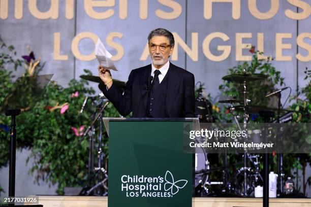 Chuck Lorre speaks onstage during the Children's Hospital Los Angeles Gala 2024 at JW Marriott LA Live on October 05, 2024 in Los Angeles, California.