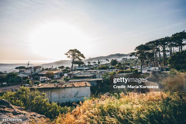 township near the cape town. - township stock pictures, royalty-free photos & images