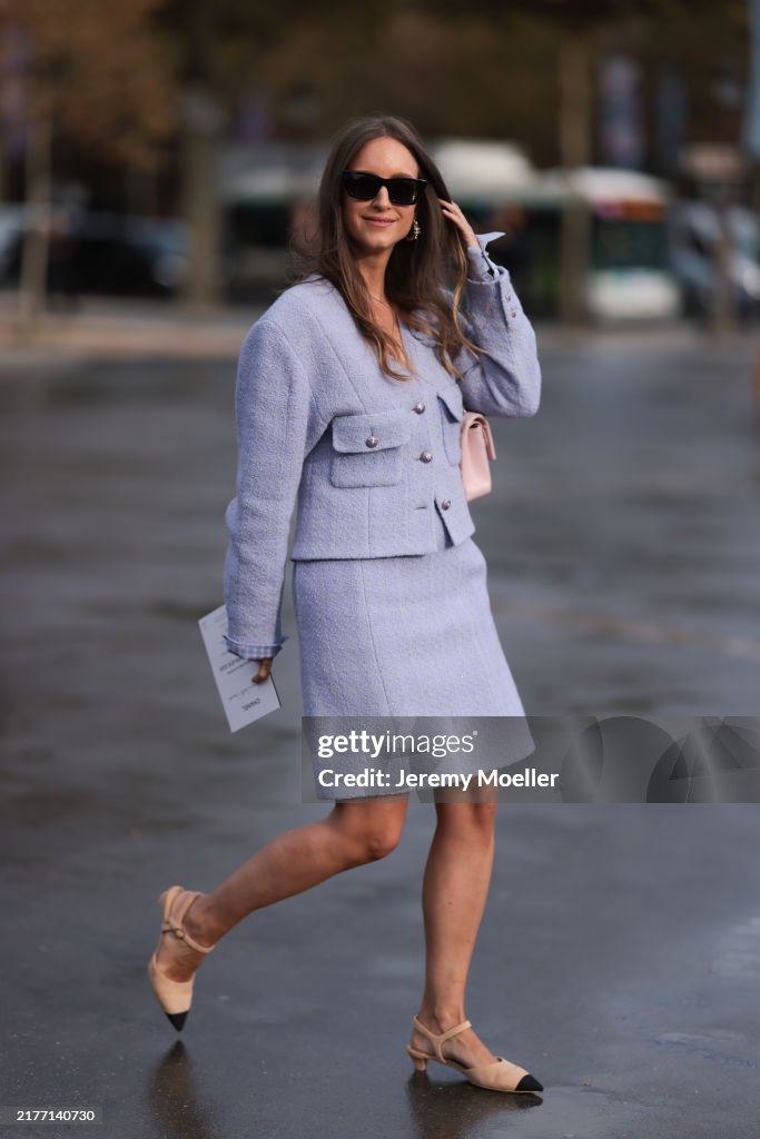 Street Style - Paris Fashion Week - Womenswear Spring/Summer 2025 - Day Nine
