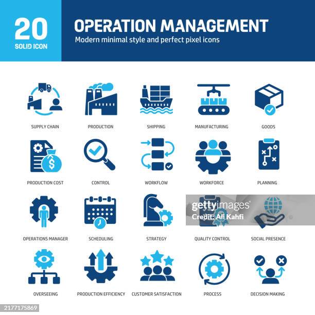 operation management glyph solid icons. containing production, maufacturing, supply chain, sources solid icons collection. vector illustration. for website design, logo, app, template, ui, etc. - data retention stock illustrations