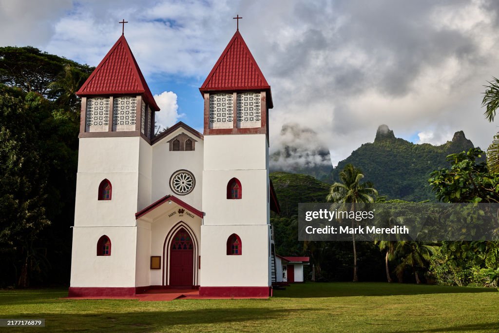 Eglise de la Sainte Famille Catholic Church in Haapiti, French Polynesia