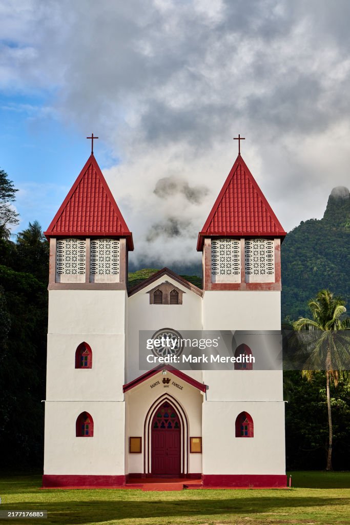 Eglise de la Sainte Famille Catholic Church in Haapiti, French Polynesia