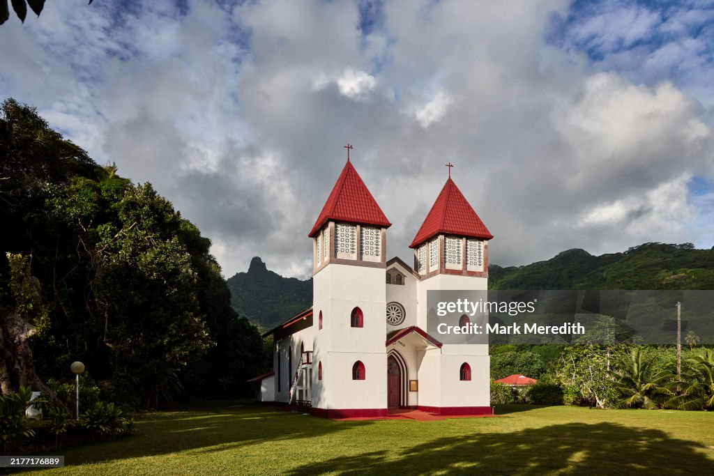 Eglise de la Sainte Famille Catholic Church in Haapiti, French Polynesia