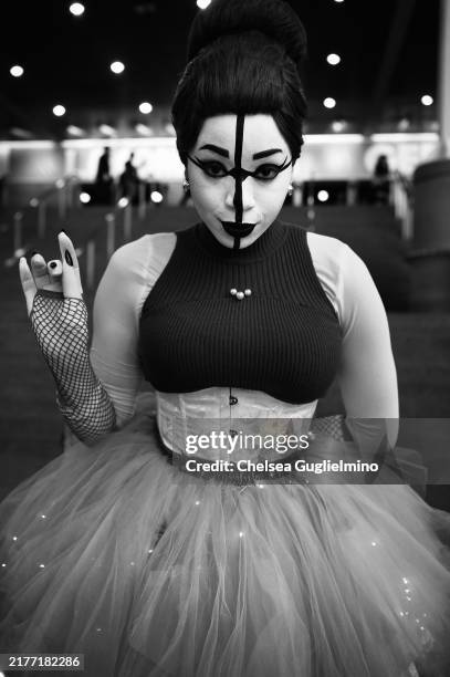 Cosplayer poses at 2024 Los Angeles Comic Con at Los Angeles Convention Center on October 06, 2024 in Los Angeles, California.