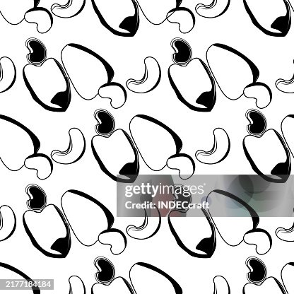Cashew nuts seamless pattern Cashew nuts seamless pattern