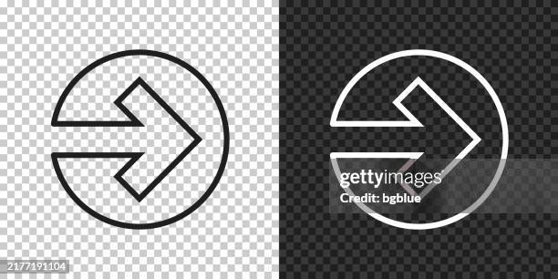 right arrow. icon for design on blank background - white play button transparent stock illustrations