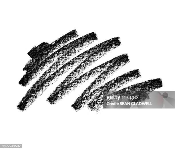 black pastel stroke - crayon photos et images de collection