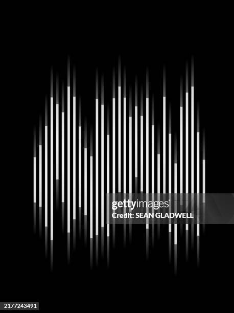 white lines - sound wave stock pictures, royalty-free photos & images
