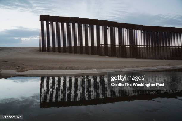The border wall at the United States/Mexico border Thursday June 24, 2022 in Yuma, AZ.