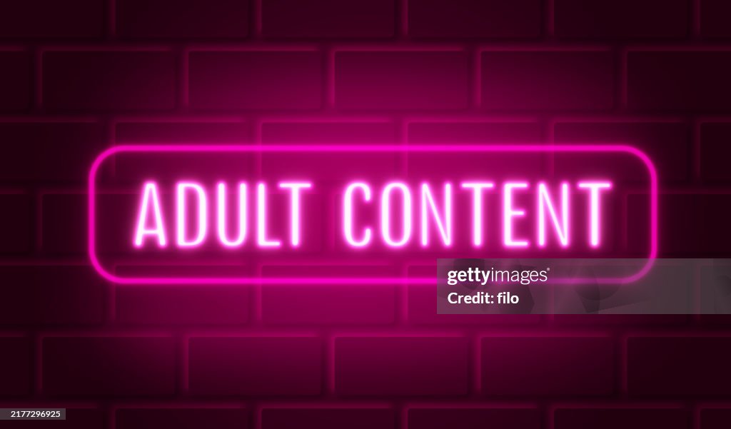 Adult Content Neon Light Sign
