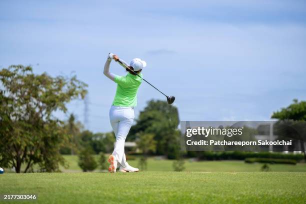 golfer - golf swing stock pictures, royalty-free photos & images