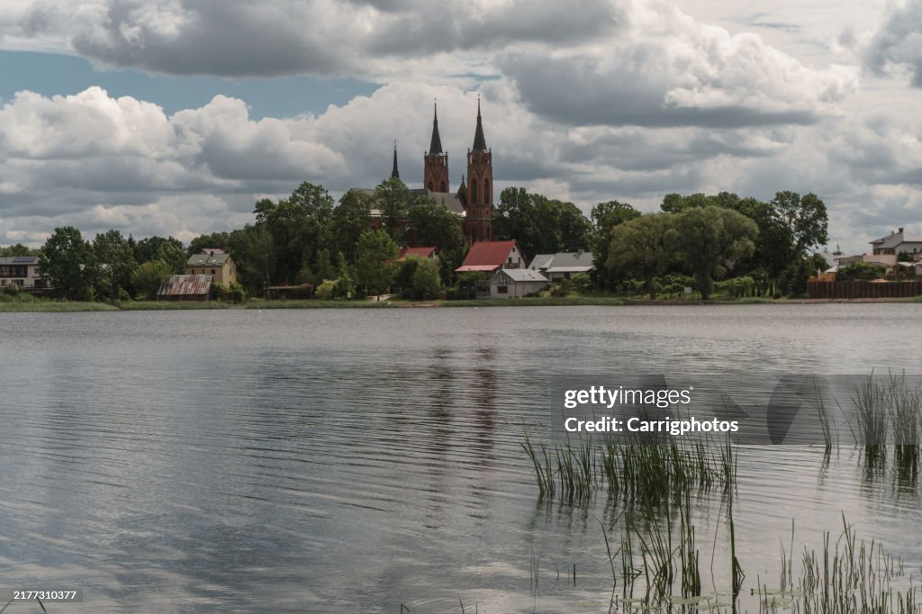 VIew into land across a Lake, Rajgrod, Grajewo, Poland