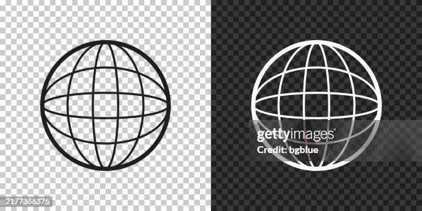 illustrations, cliparts, dessins animés et icônes de globe. icon for design on blank background - coordonnée géographique