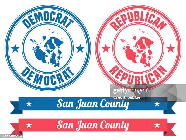 san juan county, washington. map on rubber stamp with banner - san juan islands seal stock illustrations