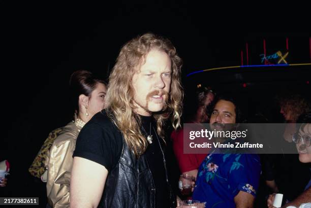 American musician James Hetfield of the American heavy metal band Metallica attends the Eighth Annual MTV Video Music Awards at Universal...