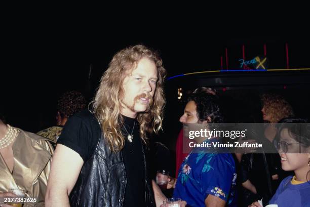 American musician James Hetfield of the American heavy metal band Metallica attends the Eighth Annual MTV Video Music Awards at Universal...