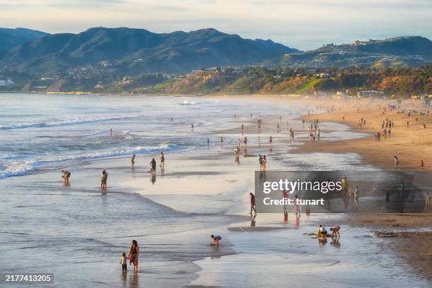 santa monica beach, california, usa - santa monica beach stock pictures, royalty-free photos & images