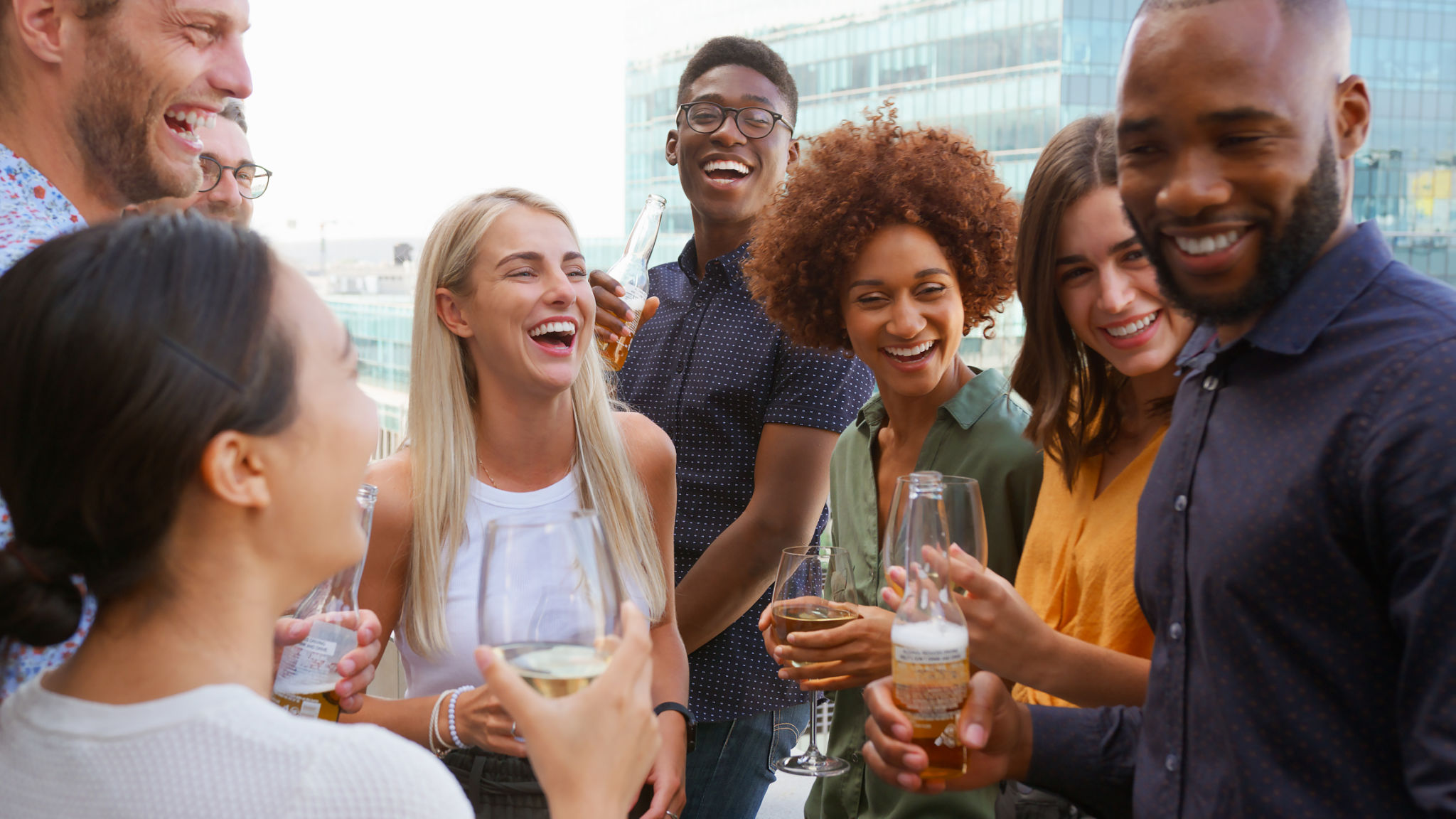 guests enjoying drinks