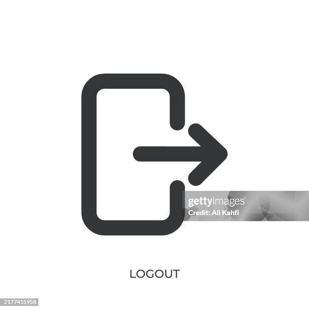 logout glyph solid icon. solid icon that can be applied anywhere, simple, pixel perfect and modern style - alert computer key stock illustrations