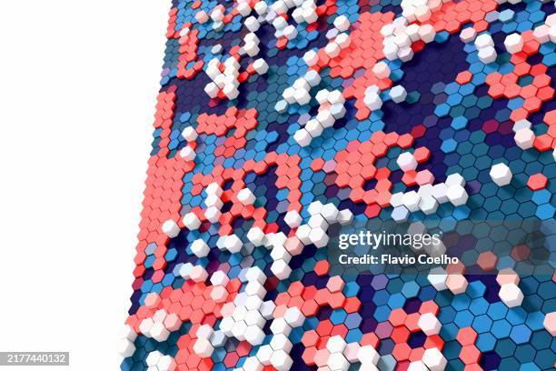 hexagon pattern board - honeycomb pattern stock pictures, royalty-free photos & images