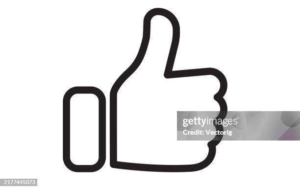 illustrazioni stock, clip art, cartoni animati e icone di tendenza di thumbs up icon - pollice in su