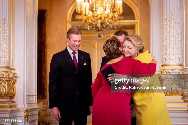 Grand Duke Henri of Luxemburg, Grand Duchess Maria Teresa of Luxembourg, Hereditary Grand Duke Guillaume of Luxembourg and Hereditary Grand Duchess...