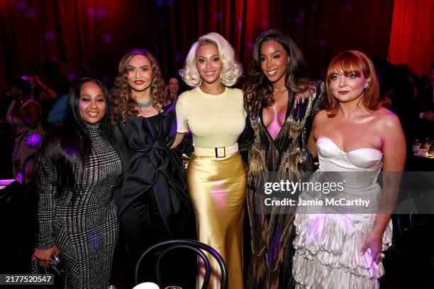 Angela Beyince, Tina Knowles, Beyoncé, Kelly Rowland and Samantha Barry attend Glamour Women of the Year at Times Square EDITION Hotel on October 08,...