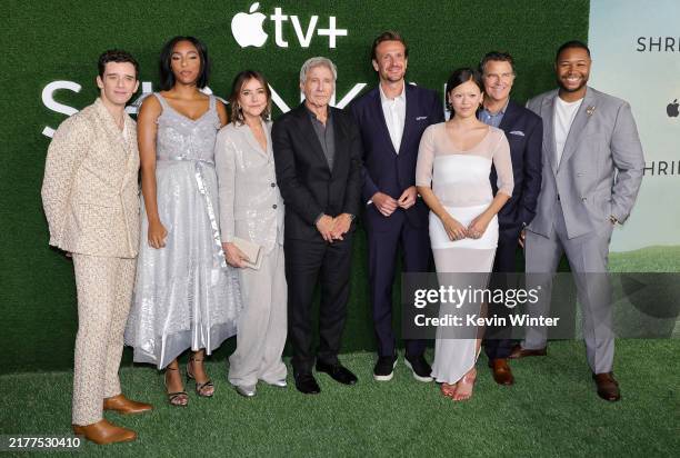 Michael Urie, Jessica Williams, Christa Miller, Harrison Ford, Jason Segel, Lukita Maxwell, Ted McGinley and Luke Tennie attend the season 2 world...