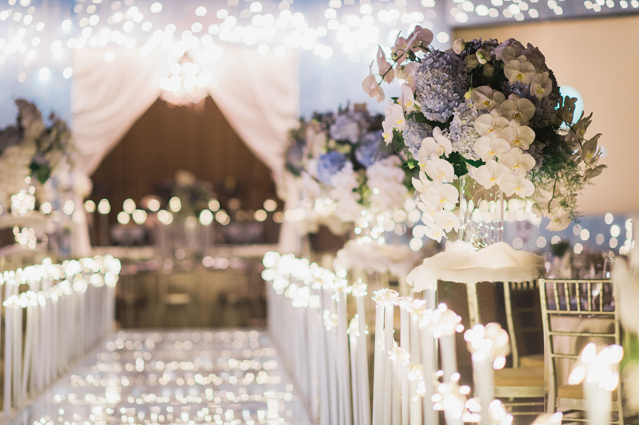 wedding venue setup