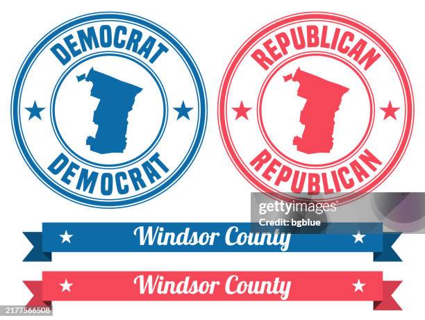 windsor county, vermont. map on rubber stamp with banner - woodstock vermont stock illustrations