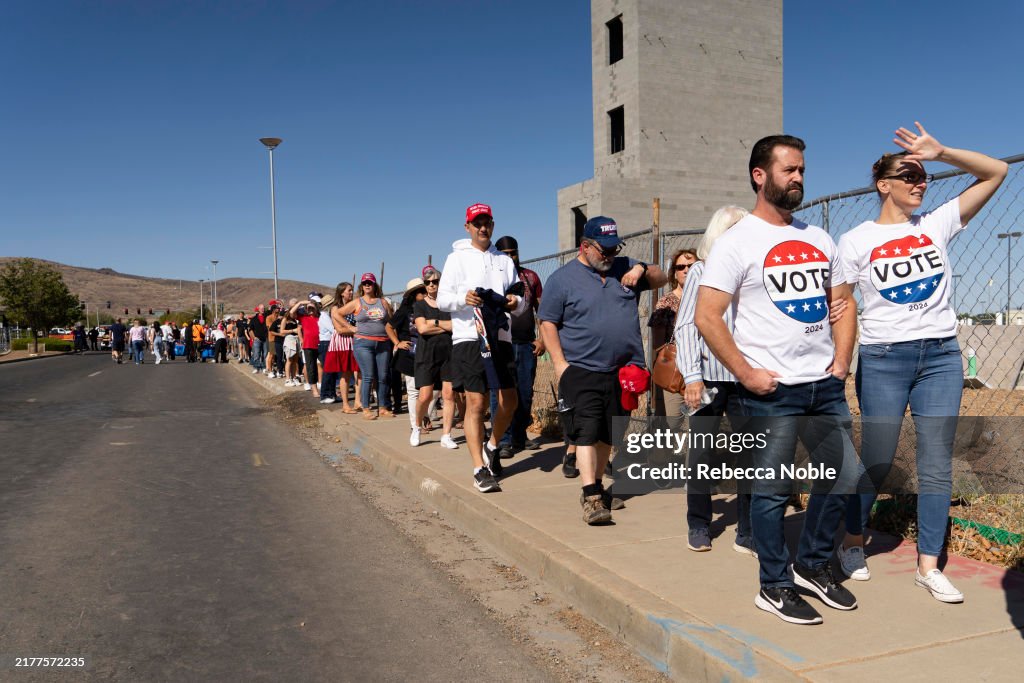 Donald Trump Campaigns For President In Arizona's Prescott Valley