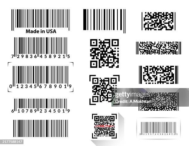 Trackcore Bar Code Set Of Barcodes On White Background High-Res Vector Graphic - Getty Images
