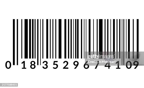 ilustraciones, imágenes clip art, dibujos animados e iconos de stock de código de barras simple. - lector de código de barras