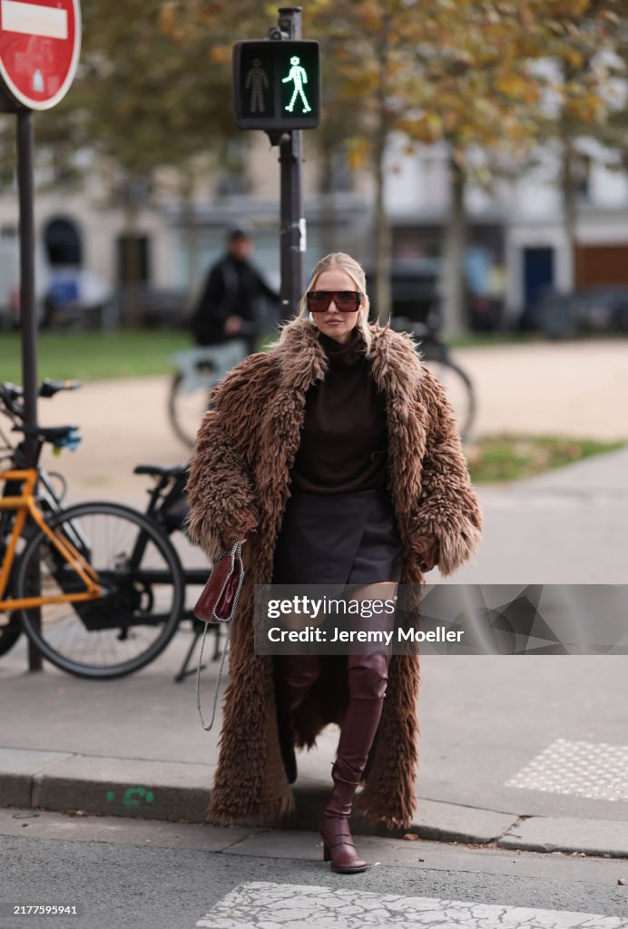 Street Style - Paris Fashion Week - Womenswear Spring/Summer 2025 - Day Eight