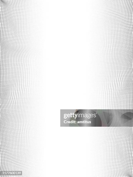 wavy grid template - fish net stock illustrations