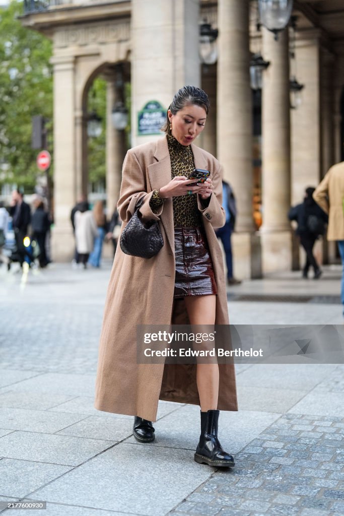 Street Style - Paris Fashion Week - Womenswear Spring/Summer 2025 - Day Seven