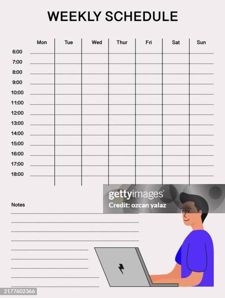 planner. weekly and daily organizers for schedule list with checklists, important dates and notes. life planners daily routine organization vector. - arrival departure board stock illustrations