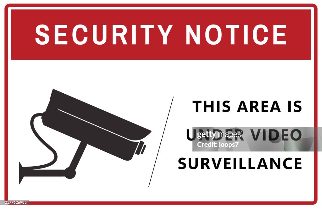 Video Surveillance Warning Sign