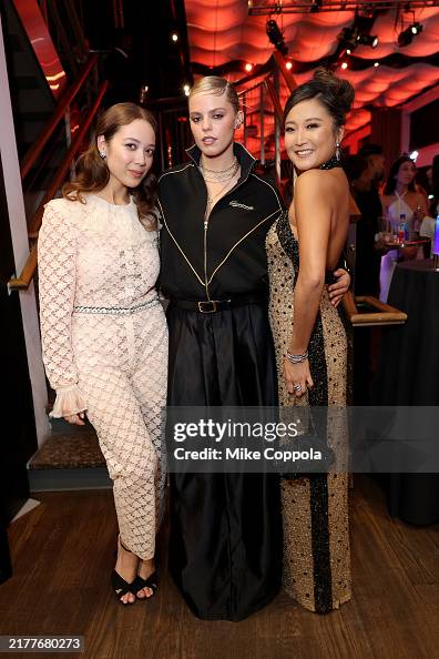 Ashley Rapp Laufey, Reneé Rapp, and Ashley Park attend the 2024 TIME100 Next at ...