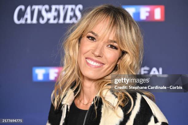Elodie Fontan attends the "Cat'sEyes" Photocall on October 09, 2024 in Boulogne-Billancourt, France.