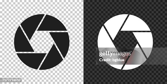 Camera shutter. Icon for design on blank background Camera shutter. Icon for design on blank background