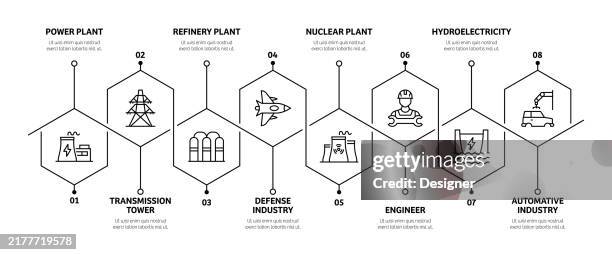 Heavy And Power Industry Related Process Infographic Template Process ...