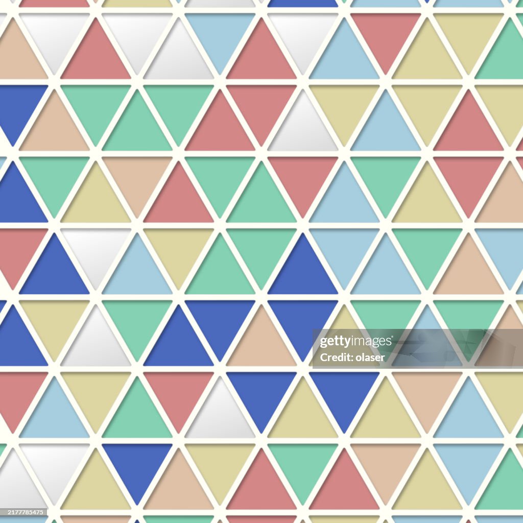 Three Triangle Pattern Colorful Triangle 3d Pattern High-Res Vector Graphic - Getty Images