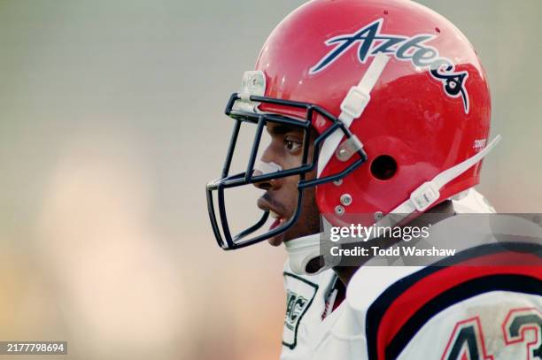 George Jones, Running Back for the San Diego State Aztecs looks on during the NCAA Western Athletic Conference college football game against the San...
